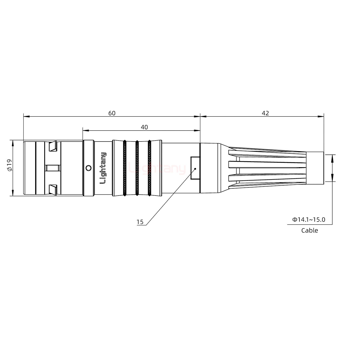FGG.3K.016.CLAK15Z推拉自鎖帶護套直式插頭