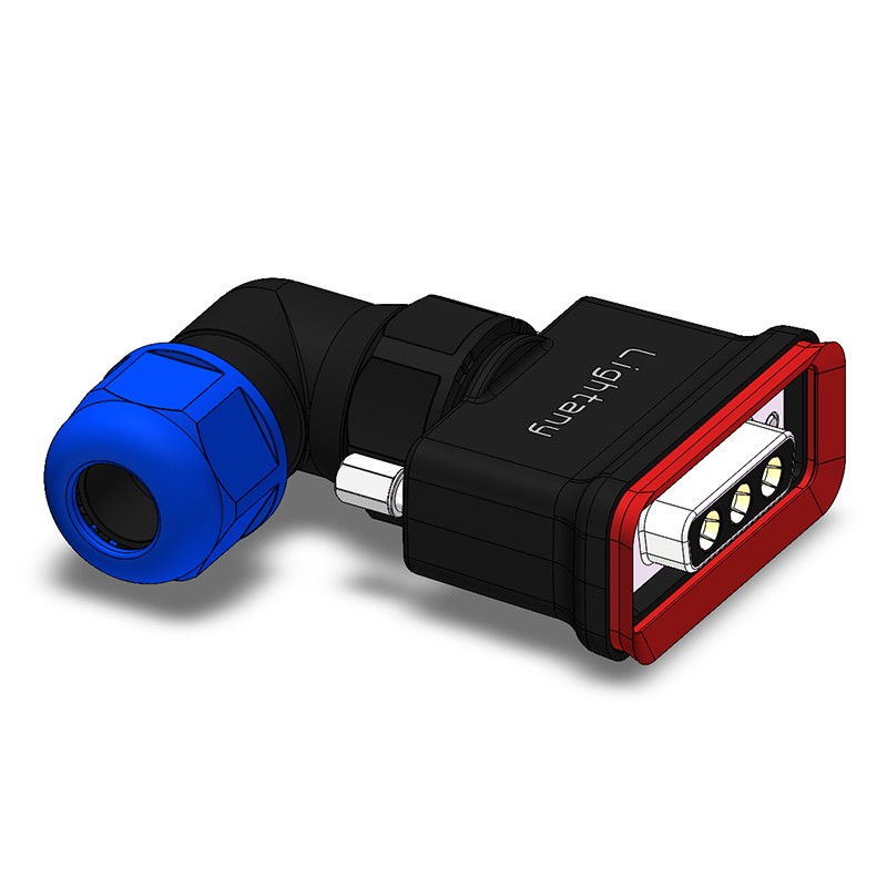 3W3母頭焊線(xiàn)+防水彎接頭/線(xiàn)徑5~11mm/大電流40A